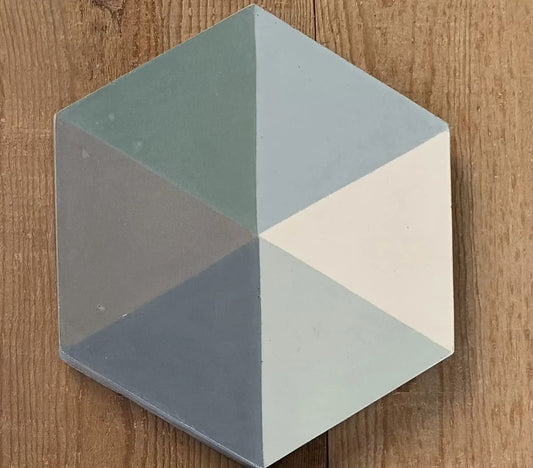 Baldosa hidráulica - Mosaico Hexagonal Chapitó