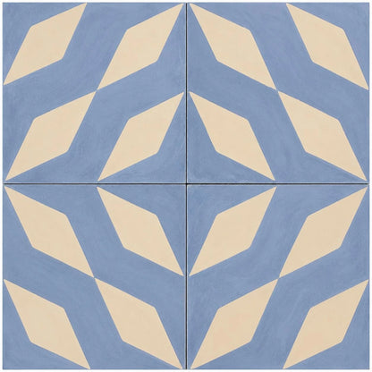 Baldosa Hidráulica 28 - Mosaico Alcalá Azul | DLM Mosaico