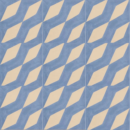 Baldosa Hidráulica 28 - Mosaico Alcalá Azul | DLM Mosaico