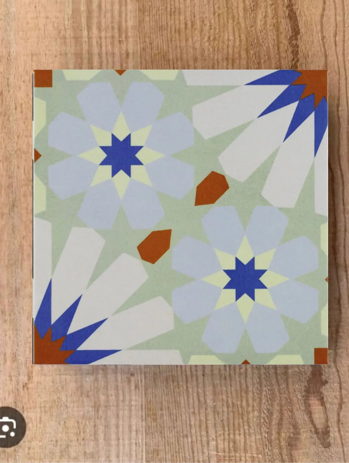 Baldosa Porcelánica 04 - Mosaico Estrella Cassatt | DLM Mosaico
