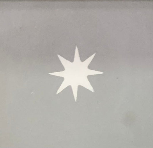 Baldosa hidráulica - Mosaico Tetuán con Estrella Blanca
